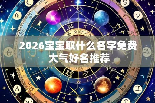 2026宝宝取什么名字免费 大气好名推荐