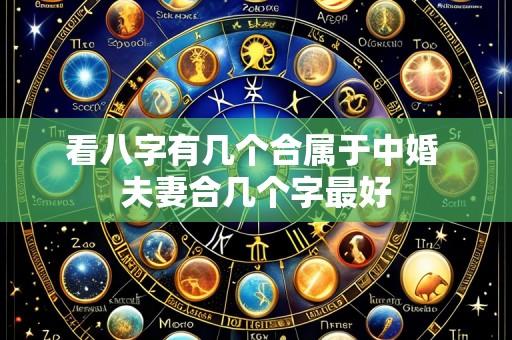 看八字有几个合属于中婚 夫妻合几个字最好