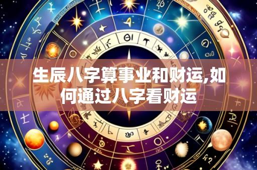 生辰八字算事业和财运,如何通过八字看财运