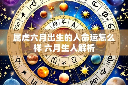 属虎六月出生的人命运怎么样 六月生人解析
