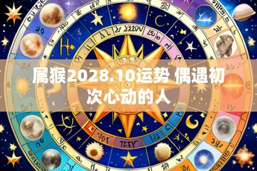 属猴2028.10运势 偶遇初次心动的人