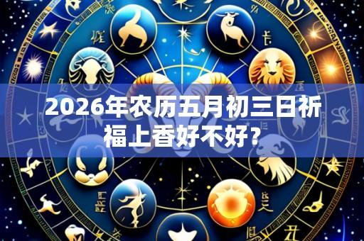 2026年农历五月初三日祈福上香好不好？