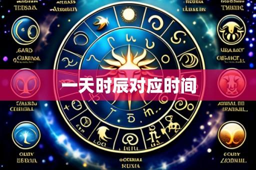 一天时辰对应时间
