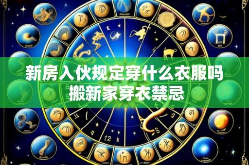 新房入伙规定穿什么衣服吗 搬新家穿衣禁忌