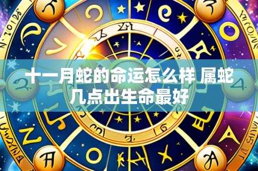 十一月蛇的命运怎么样 属蛇几点出生命最好