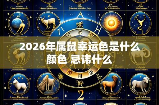 2026年属鼠幸运色是什么颜色 忌讳什么