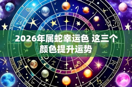 2026年属蛇幸运色 这三个颜色提升运势