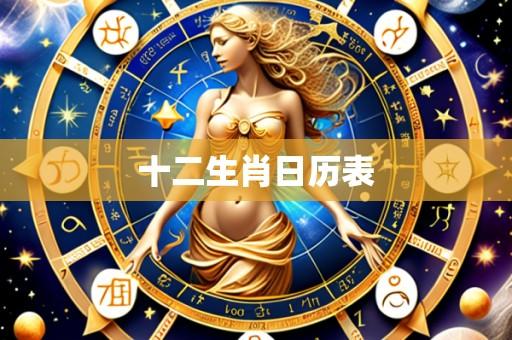 十二生肖日历表