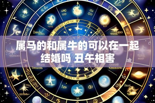 属马的和属牛的可以在一起结婚吗 丑午相害