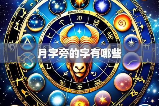 月字旁的字有哪些