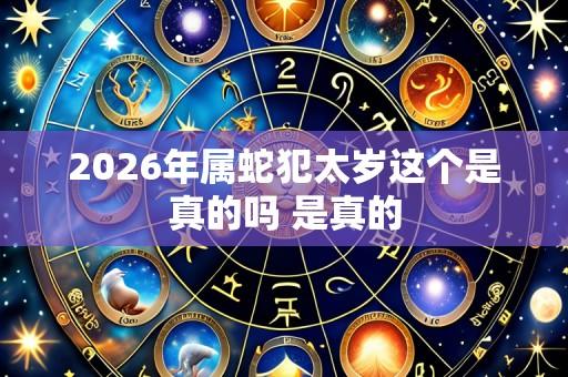2026年属蛇犯太岁这个是真的吗 是真的