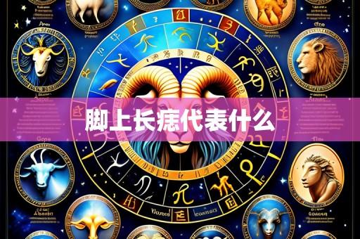 脚上长痣代表什么