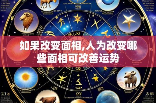 如果改变面相,人为改变哪些面相可改善运势