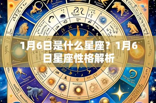 1月6日是什么星座?1月6日星座性格解析