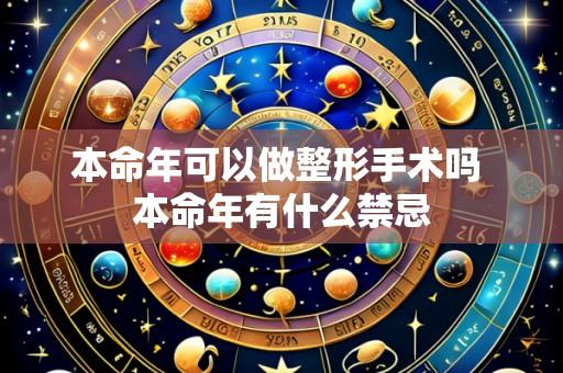 本命年可以做整形手术吗 本命年有什么禁忌