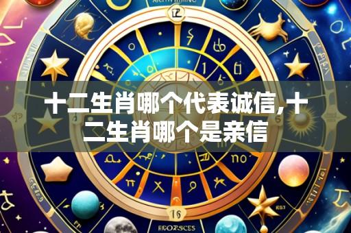 十二生肖哪个代表诚信,十二生肖哪个是亲信