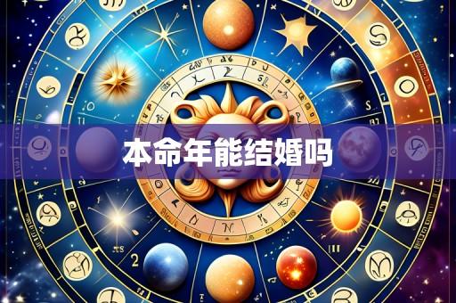 本命年能结婚吗