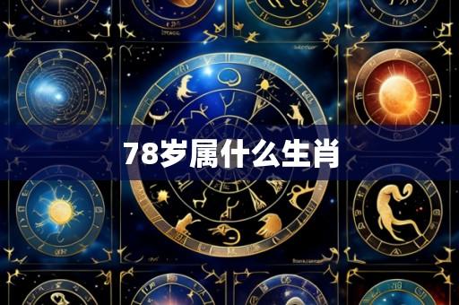 78岁属什么生肖