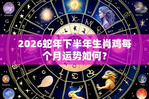 2026蛇年下半年生肖鸡每个月运势如何?
