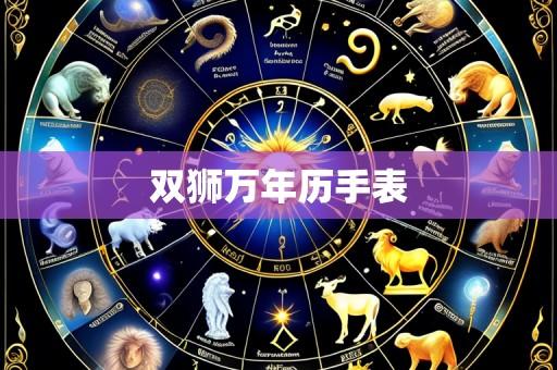 双狮万年历手表