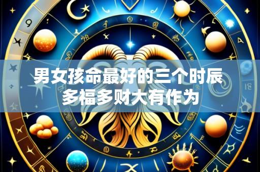 男女孩命最好的三个时辰 多福多财大有作为