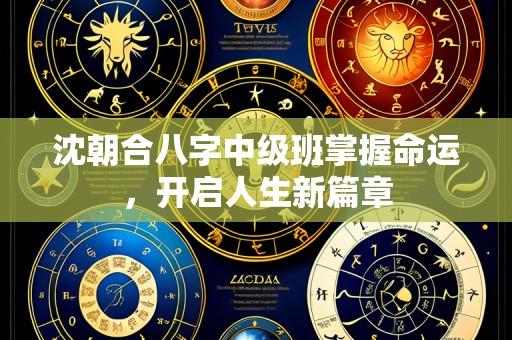 沈朝合八字中级班掌握命运,开启人生新篇章