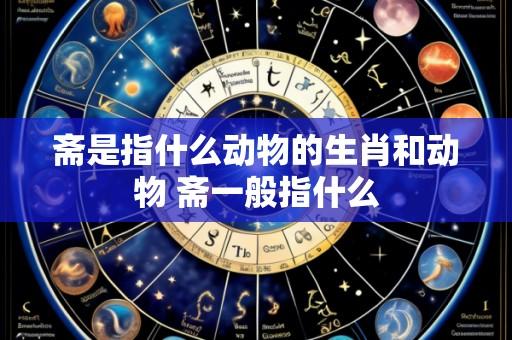 斋是指什么动物的生肖和动物 斋一般指什么