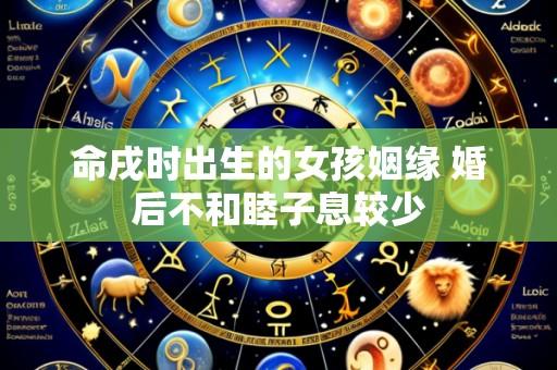 命戌时出生的女孩姻缘 婚后不和睦子息较少