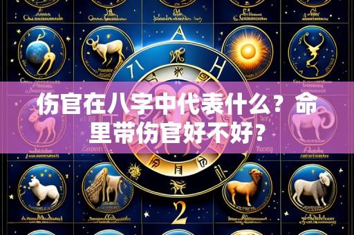伤官在八字中代表什么?命里带伤官好不好?