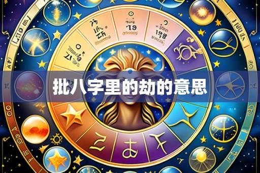 批八字里的劫的意思