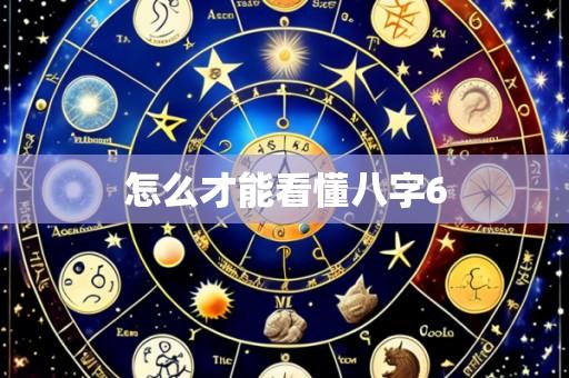 怎么才能看懂八字6