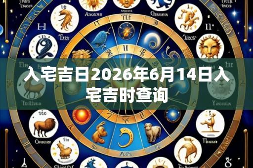 入宅吉日2026年6月14日入宅吉时查询