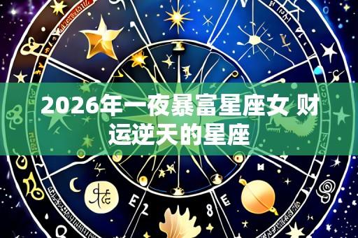 2026年一夜暴富星座女 财运逆天的星座