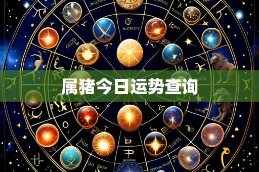 属猪今日运势查询