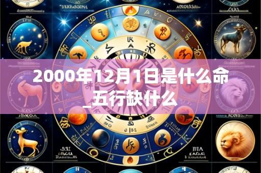 2000年12月1日是什么命_五行缺什么