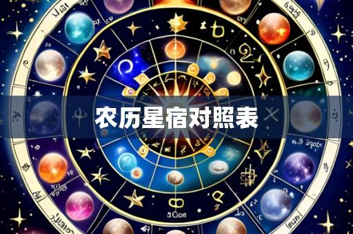 农历星宿对照表