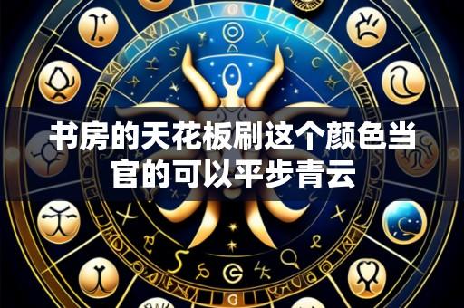 书房的天花板刷这个颜色当官的可以平步青云