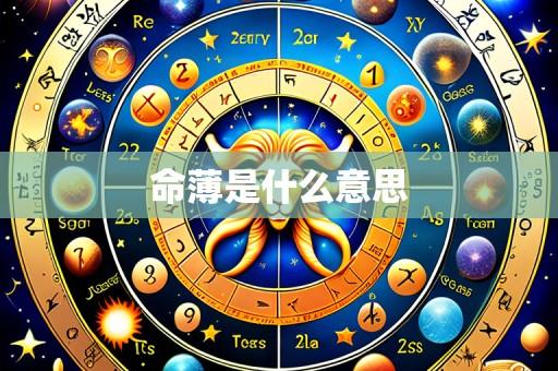 命薄是什么意思