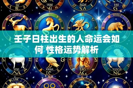 壬子日柱出生的人命运会如何 性格运势解析