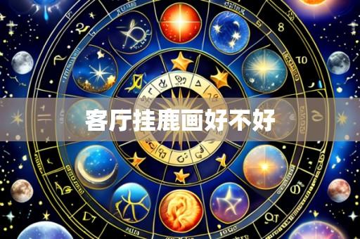 客厅挂鹿画好不好