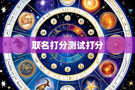 取名打分测试打分