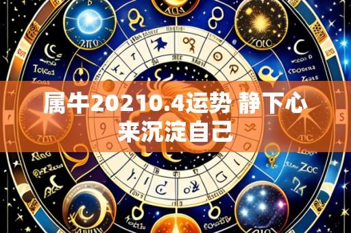 属牛20210.4运势 静下心来沉淀自己