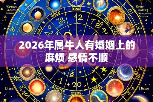 2026年属牛人有婚姻上的麻烦 感情不顺
