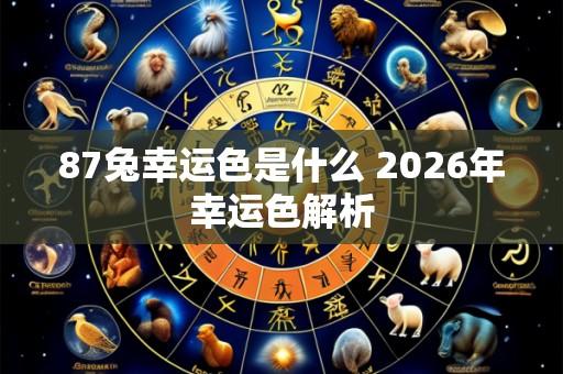 87兔幸运色是什么 2026年幸运色解析