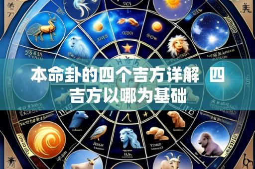 本命卦的四个吉方详解 四吉方以哪为基础