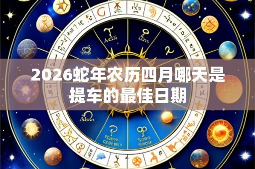 2026蛇年农历四月哪天是提车的最佳日期