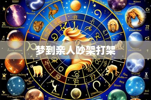 梦到亲人吵架打架