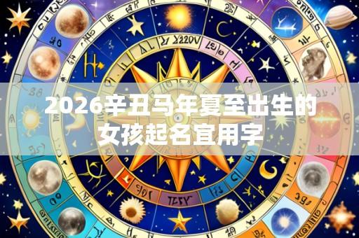 2026辛丑马年夏至出生的女孩起名宜用字