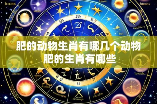 肥的动物生肖有哪几个动物 肥的生肖有哪些