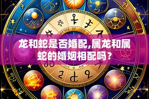 龙和蛇是否婚配,属龙和属蛇的婚姻相配吗?